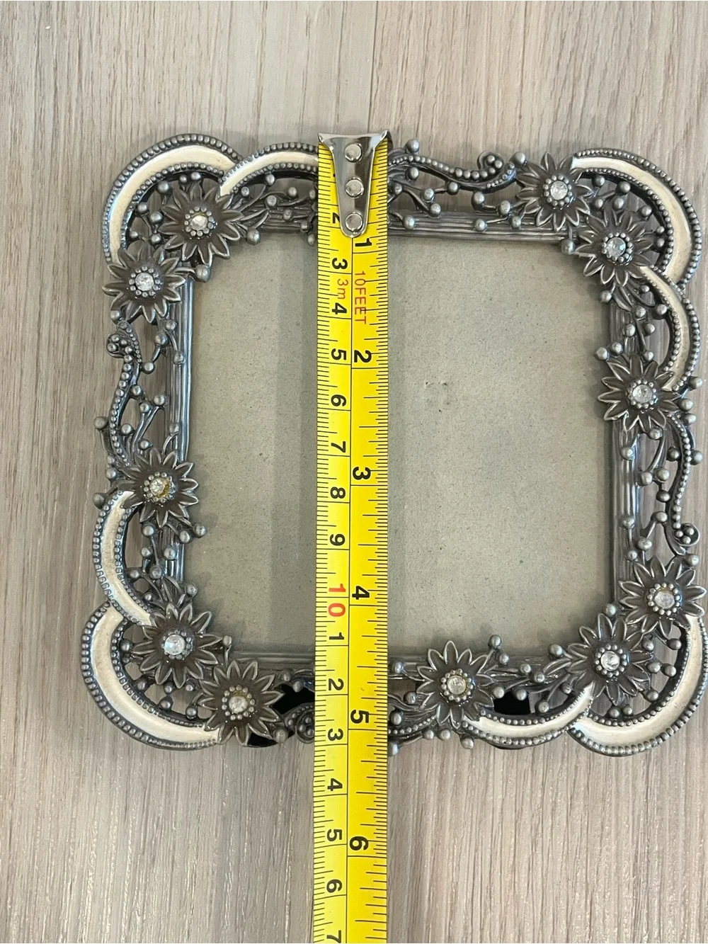 Ornate Celestial Metal Photo Frame Vintage